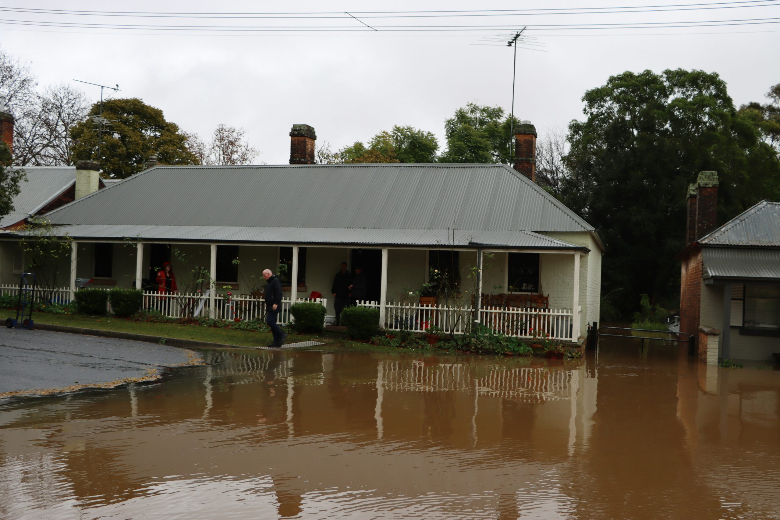 flooded neighborhood
