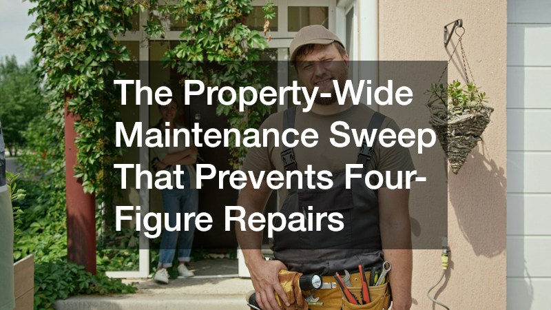 The Property-Wide Maintenance Sweep That Prevents Four-Figure Repairs